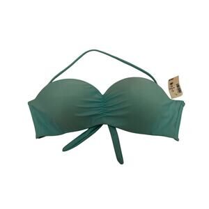 AEROPOSTALE Swim Bikini Top XL Blue Padded NWT Live Love Dream